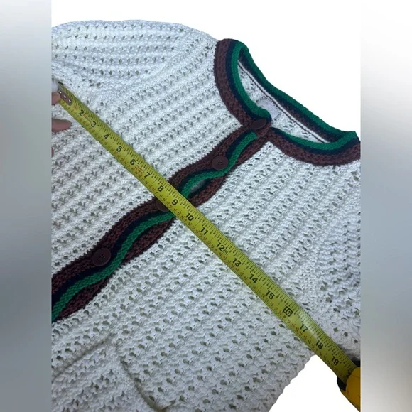 Anthropologie Women’s Elsie Open Button Up Knit Caridgan Size Small - Picture 12 of 13